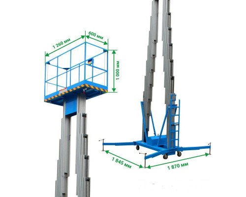 Двухмачтовый подъемник PROLIFT GTWY6-200 AC/DC