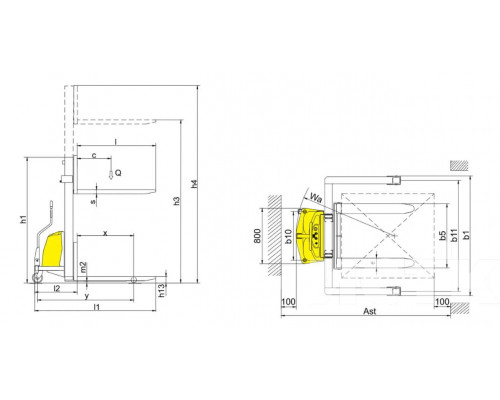 Электроштабелер Xilin CTD10B-III / CTD15B-III