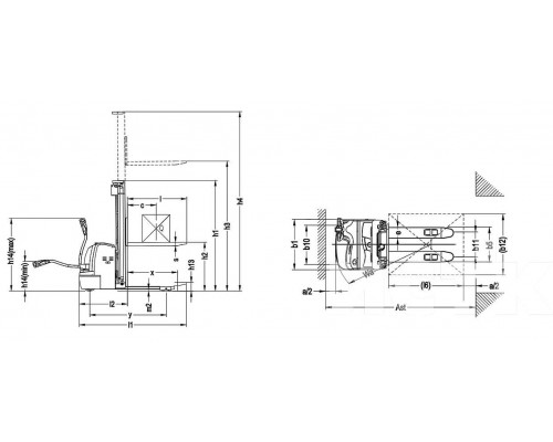 Электроштабелер Xilin CDDR10 / CDDR12 / CDDR15